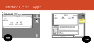 Interface Gráfica - Apple 
1984 
1990 
 