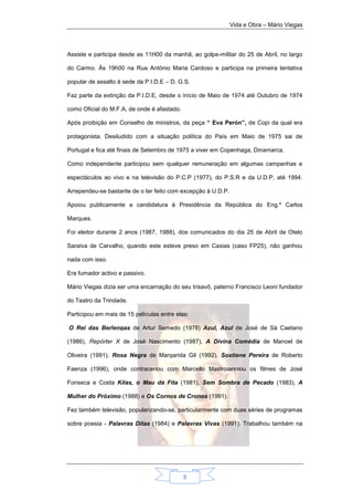 Vida e Obra -Mário Viegas