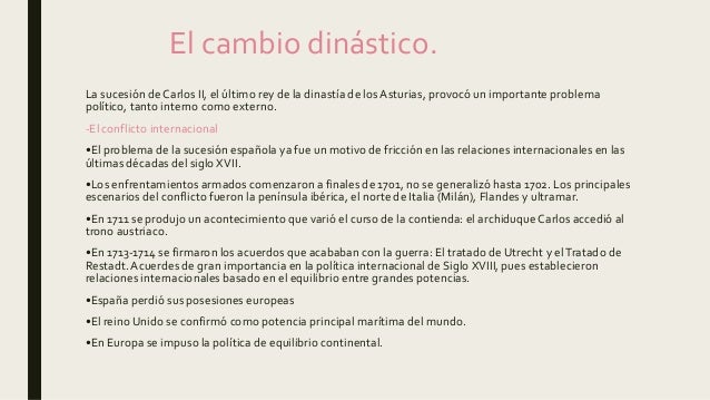 Historia de España 2º bachillerato siglo XVIII