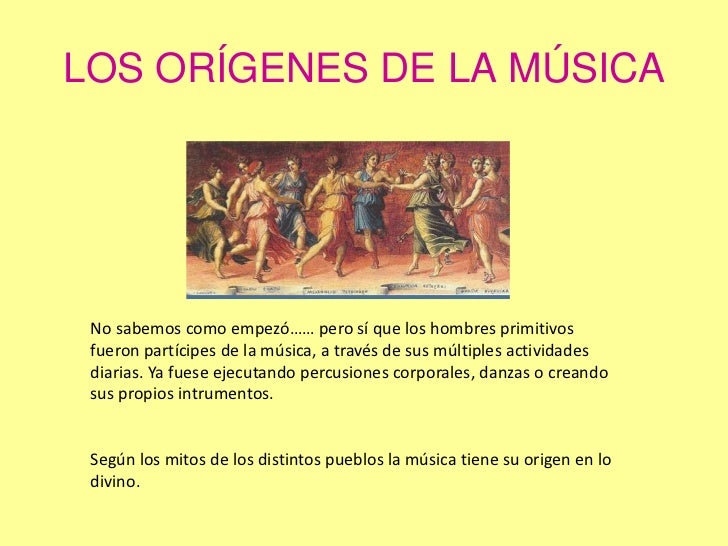 Resultado de imagen para origenes de la musica