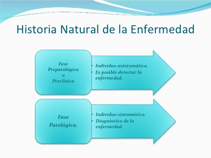 Historia natural de la enfermedad.