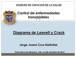 Diagrama de Leavell y Crack
UNIDAD DE CIENCIAS DE LA SALUD
Jorge Joann Cruz Nativitas
Control de enfermedades
transmisibles
POZA RICA DE HIDALGO, VER. A 8 DE AGOSTO DE 2013
 