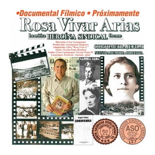 Dirección: César Carmigniani
Producción: Carmigniani Imágenes
Adaptación: Libro “Rosa Vivar A.”
Autor: Vicente Poma Mendoza
Guión: César Carmigniani -Vicente Poma M.
Locaciones: Portovelo - Zaruma - Quio
•Documental Fílmico • Próximamente
 