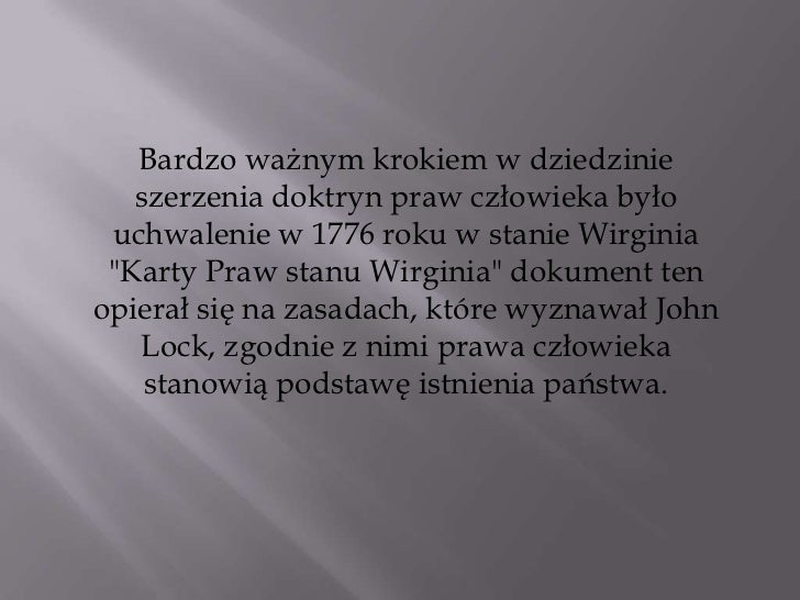 Wypisz Kilka Praw I Obowiązków Obywateli Historia praw człowiekaa
