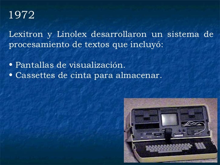Historia procesador de textos