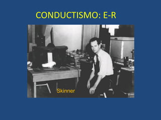 CONDUCTISMO: E-R Skinner 
