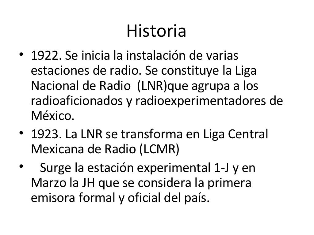 Historia de la Radio en Mexico