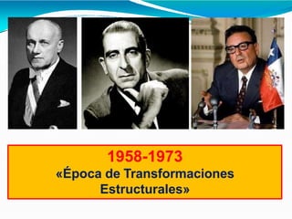 1958-1973
«Época de Transformaciones
Estructurales»
 