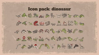 Icon pack: dinosaur
 