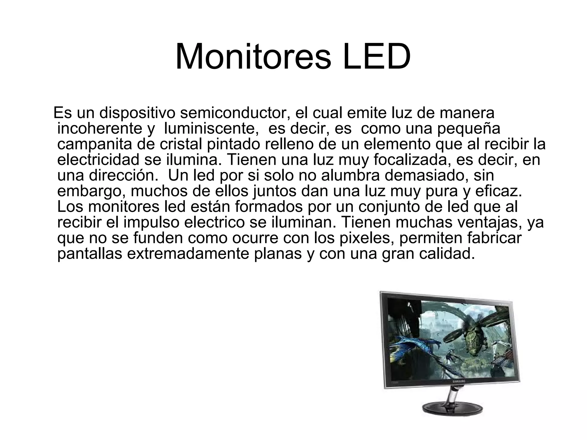 Historia sobre los monitores | PPT
