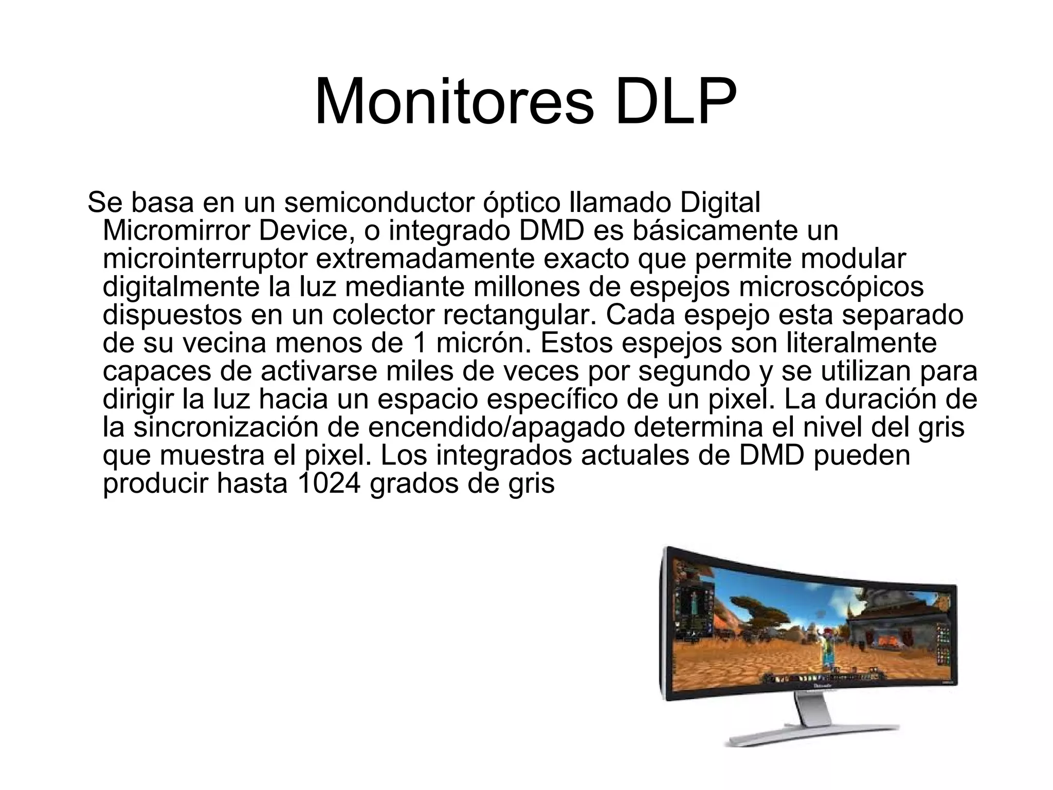 Historia sobre los monitores | PPT
