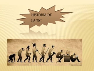 HISTORIA DE
LA TIC
 