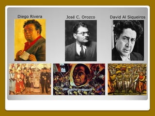 Diego Rivera   José C. Orozco   David Al Siqueiros
 