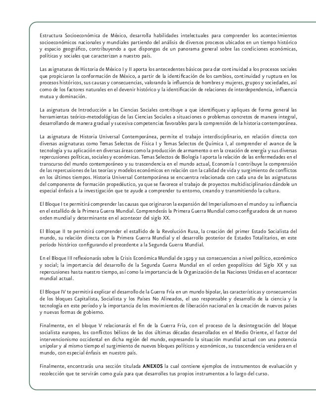 Historia Universal Contemporanea Cuadernillo Mexico