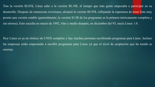 Historia unix y linux | PPTX