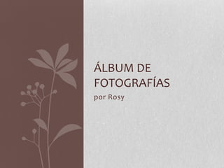 por Rosy Álbum de fotografías 