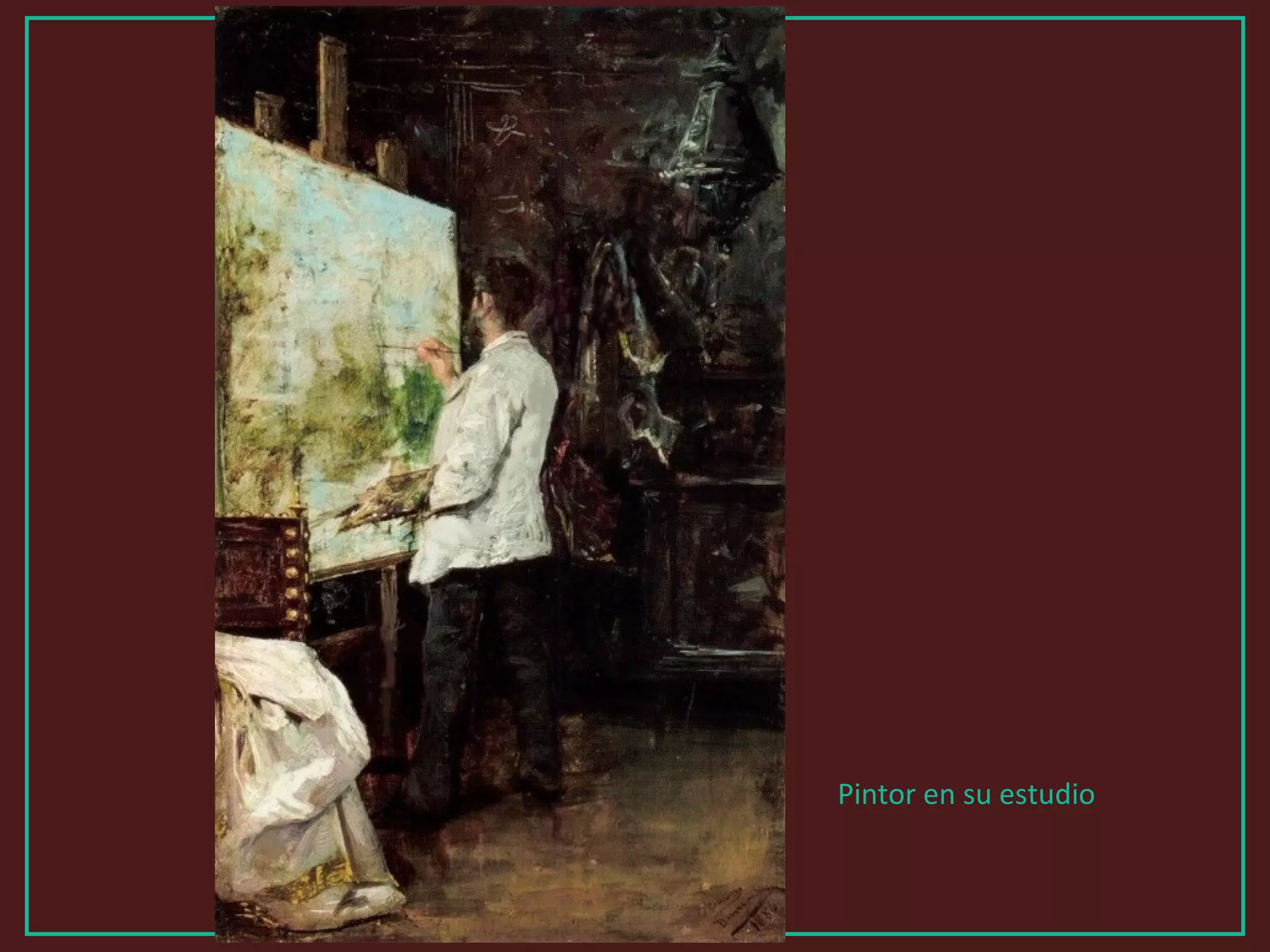 Pintor en su estudio