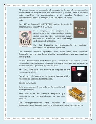 Historia y evolución de las computadoras | PDF