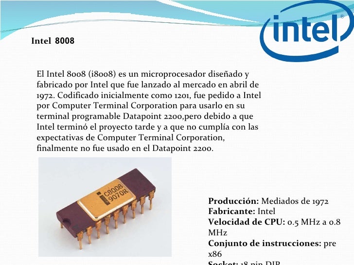Historia y evolución del microprocesador