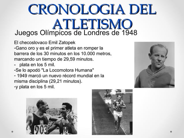 Historia y Evolucion del Atletismo