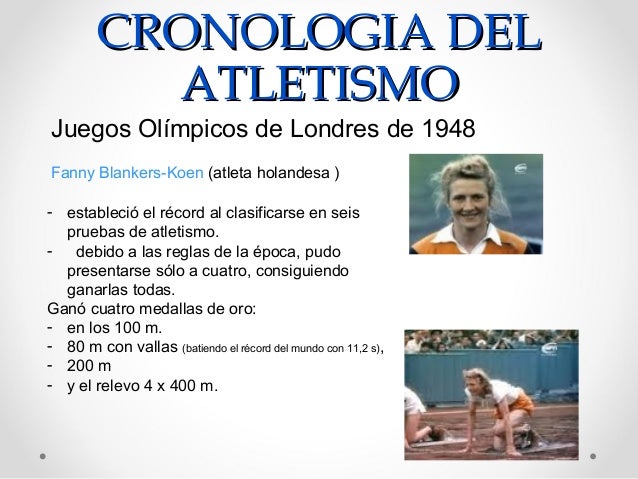 Historia y Evolucion del Atletismo