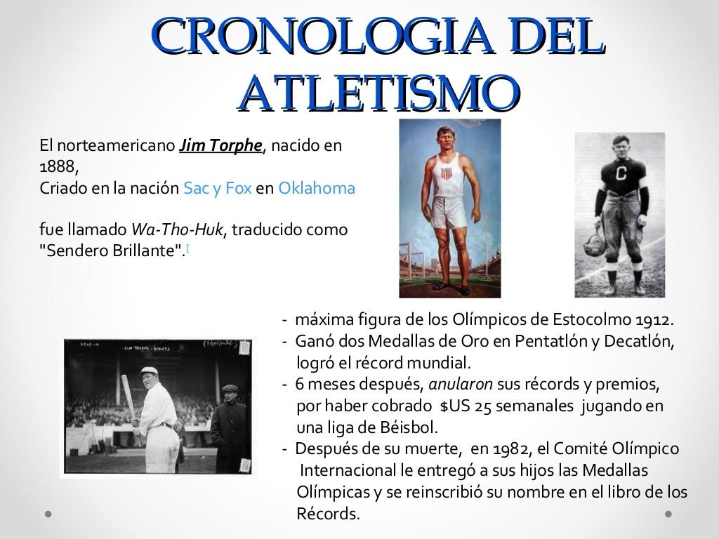 Historia y Evolucion del Atletismo