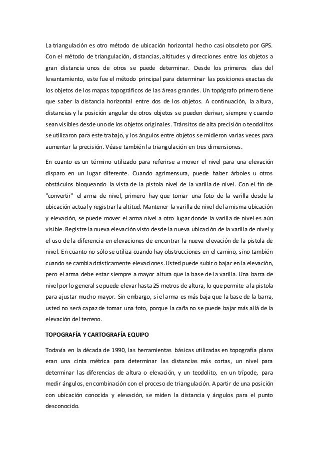 Historia y evolución de la topografía