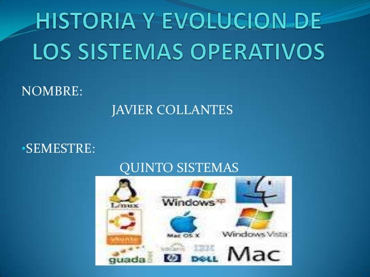 Historia Y Evolucion De Los Sistemas Operativos