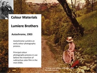 Photography: Halftone Printing
11
Canadian Illustrated News
published in Montreal 1869 –
1883 was notable for its
innovative use of half-tone
photographs
Right is first halftone reproduction
photo by William Notman of
Queen Victoria's son, Prince
Arthur.
Before halftone, pictures
prepared by artists and engraved
on plates (like line-art – see the
picturesque scenes around the
News's masthead above Prince
Arthur's photo.
 