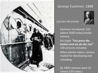 14
“Young Lady with an Umbrella,” 1907
by Louis Lumière
Colour Materials
Lumiere Brothers
Autochrome, 1903
Autochrome Lumière an
early colour photography
process.
Principal colour
photography process in use
before the invention of
subtractive color film in the
mid-1930s.
 