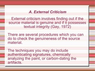 Historical Research | PPT