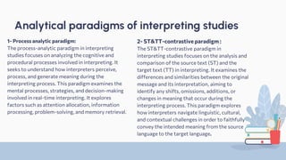 Approaches to Interpretation Studies slides | PDF