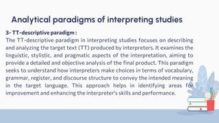 Approaches to Interpretation Studies slides | PDF