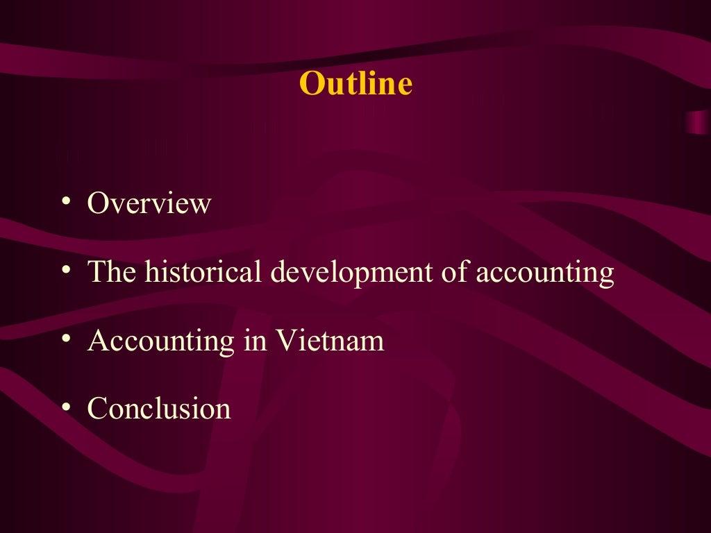 Historical and development of accounting
