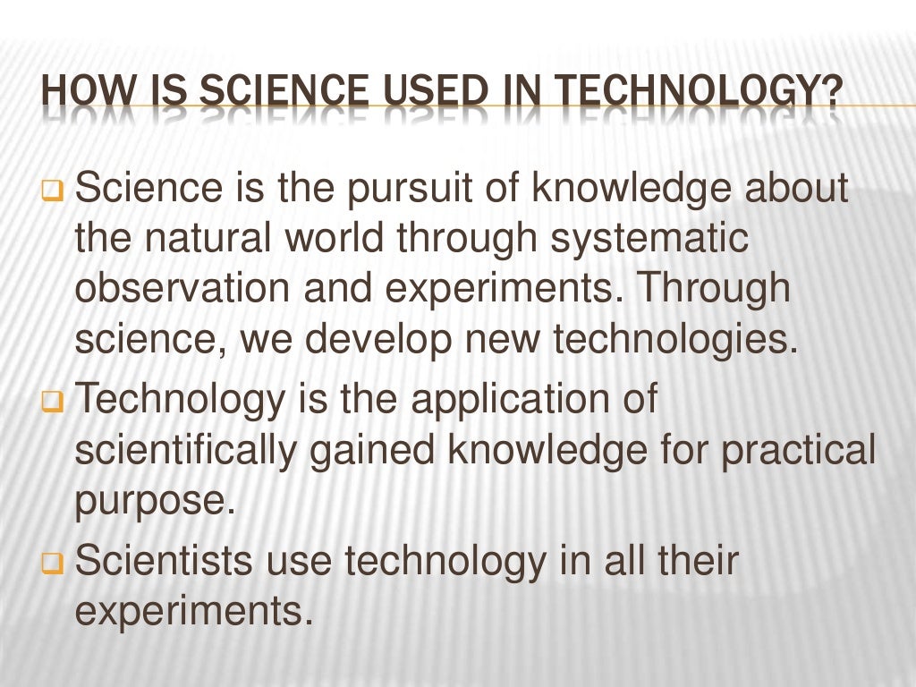 Historical antecedents of science and technology