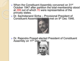 Historical Background to the framing of the Indian Constitution | PPTX
