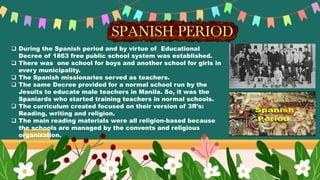 Historical background of curriculum in the philippines | PPTX