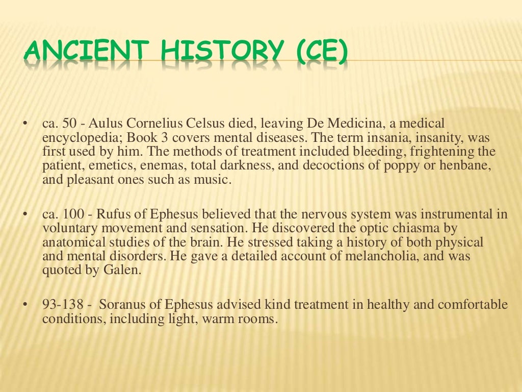 Historical background of psychology