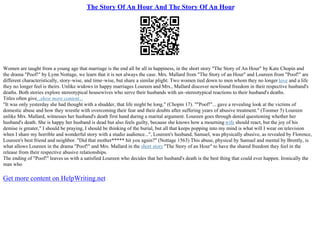 Historical Context Of The Story Of An Hour | PPT