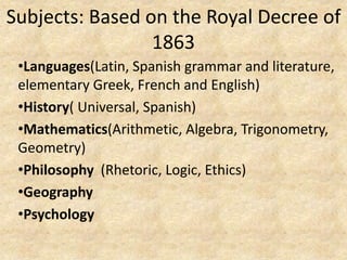 Historical Foundations of Curriculum in the Philippines | PPTX