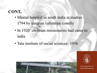 Historical development medical social work in india | PPTX