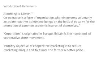 Historical development of co operative | PPTX