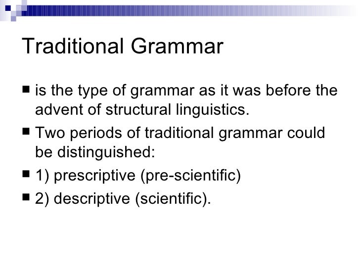 Historical development of grammar