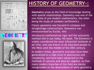 How Geometry Invented Historical events in geometry | PPTX