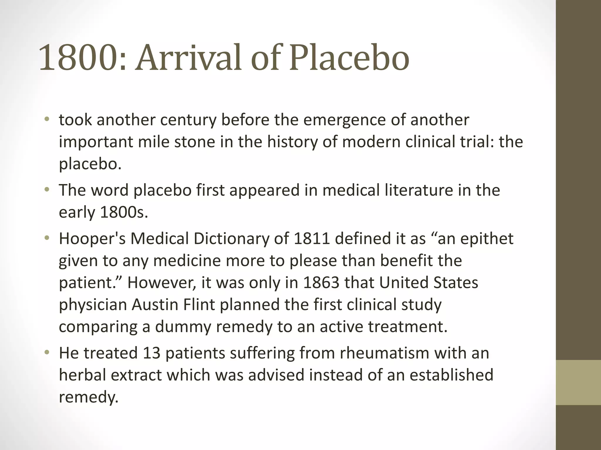Historical evolution of clinical trial guidelines in the world | PPTX