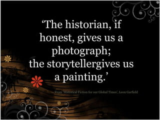 Karen CushmanCushman has chosen to write about girls embarking on journeys to discoverthemselves.  One of her books, Catherine CalledBirdy, is the  diary of a 14-year-old daughter of a knightwhosefeistyand witty observations bringthe 13th century to life.  Her book, The Ballad of Lucy Whipple, tells the story of CaliforniaMorning Whipple whoisdragged by hermotherfrom Massachusetts toLucky Diggings, California, whereshestrikesitrich in an unexpectedway.Jennifer DonnellyDonnelly has a single historicalnovel but one of the best.  A Northern Light isbased in part on the sensationalmurder of Grace Brown, whose body wasfound in Big Moose Lake in the Adirondack Mountains.  Mattie, the main character, takes a job as a waiterat the lakeresort.  Hereshemeets Grace Brown, a resortguest.  Grace leaves a pack of letterswithMattiebeforeshegoesboatingwithherboyfriend.  Grace asksMattie to burn the letters if shedoes not return.  Grace, in fact, does not return.