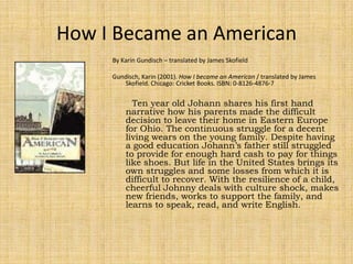 Esperanza RisingBy Pam Munoz RyanMunoz Ryan, Pam (2000). Esperanza rising. New York: Scholastic Press. ISBN 0-439-12041-1.This story features a girl fleeing political unrest in her native Mexico and resettling in the California Central Valley. Esperanza must come to grips with the loss of a once privileged life in the years preceding the Great Depression. The harsh reality of hard work and harder times ahead resonates especially with the California Central Valley.       Pam Munoz Ryan is a native of the California Central Valley and has deep roots in its agricultural contributions. This semi biographical tale based on Munoz Ryan’s grandmother has won numerous honors and awards including the Pura Belpre Award.        