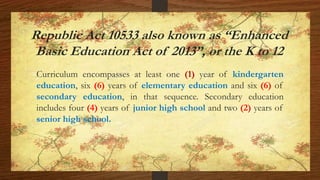 Historical Foundation of Philippine Curriculum 01 | PPTX