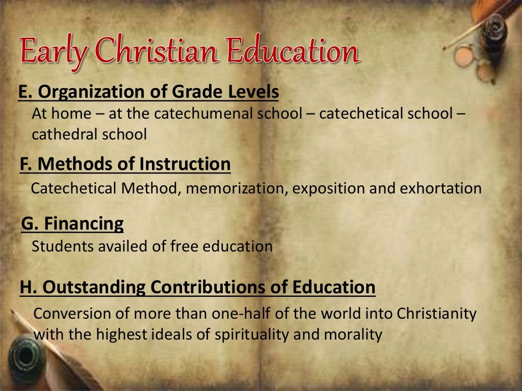 Historical foundations of education