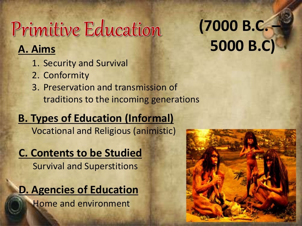 Historical foundations of education